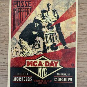 Rare VTG MCA DAY Sticker Littlefield Brooklyn NY 2015 Posse in Effect Adam Yauch